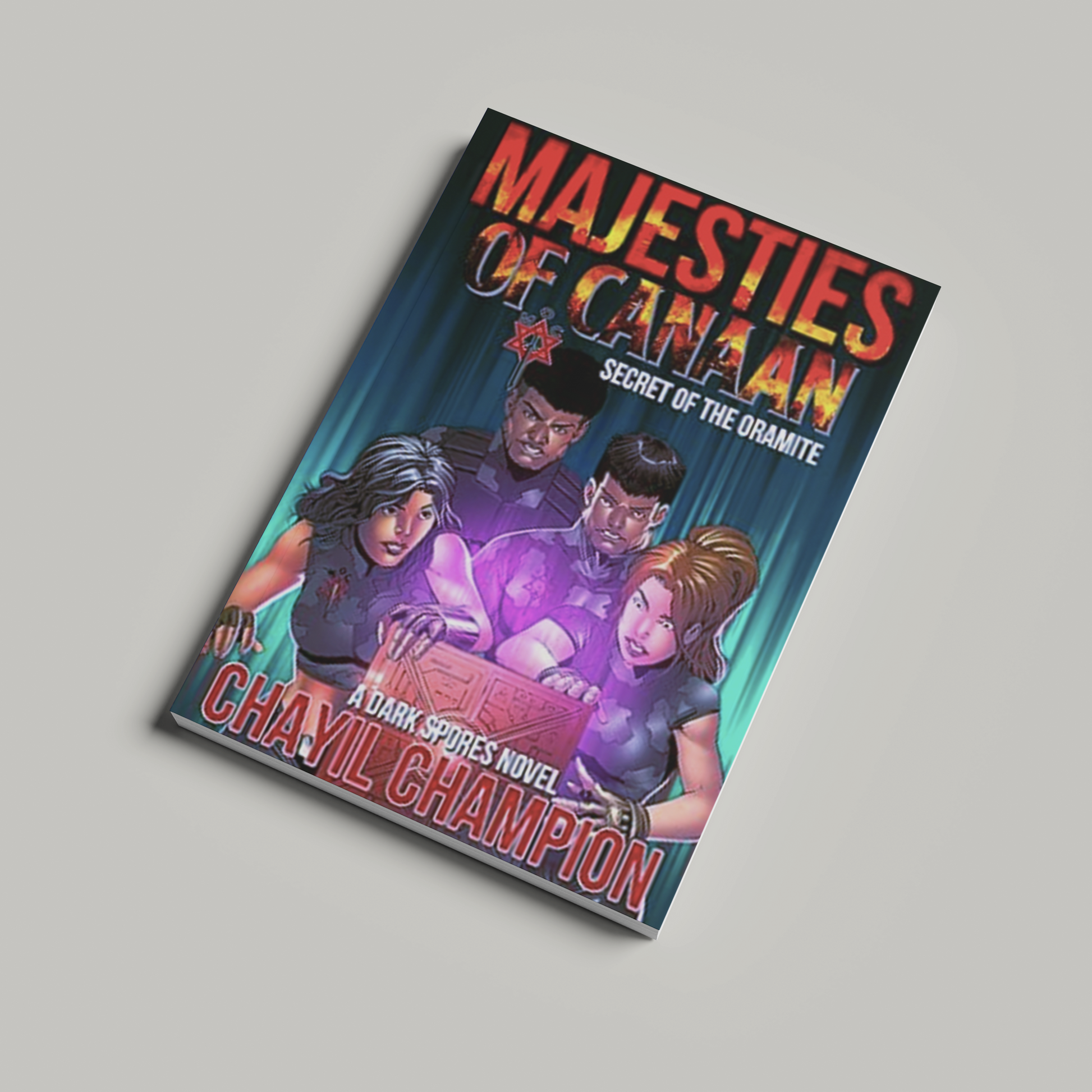 Book cover of Majesties of Canaan: Secret of Oramite by Chayil Champion.